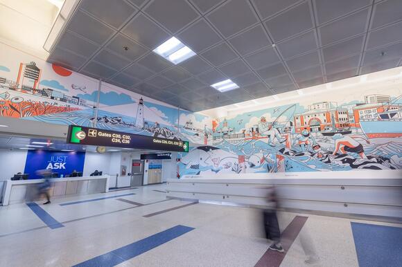 New Murals Installed at Logan Terminal C - NewsBreak