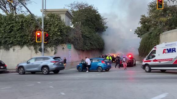 2 killed in fiery crash on HWY 101 on-ramp in Santa Barbara - NewsBreak