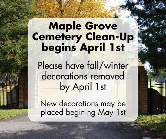 Spring Clean Up at Maple Grove Cemetery - NewsBreak