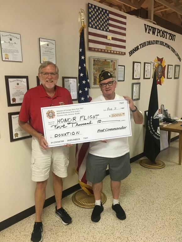 VFW Post 7507 in Fountain Hills continues support for Honor Fight Arizona