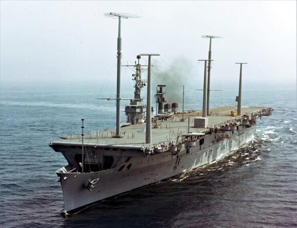 Two naval cruisers were transformed into floating command posts during ...