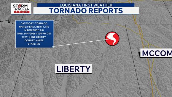 Multiple tornadoes confirmed in south Louisiana, southwest Mississippi ...