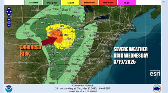 Severe thunderstorm & EF2-EF5 tornado risk rises for parts of Illinois ...