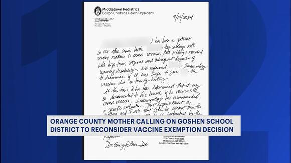 Mother calls on Goshen School District to reconsider son&rsquo;s MMR 