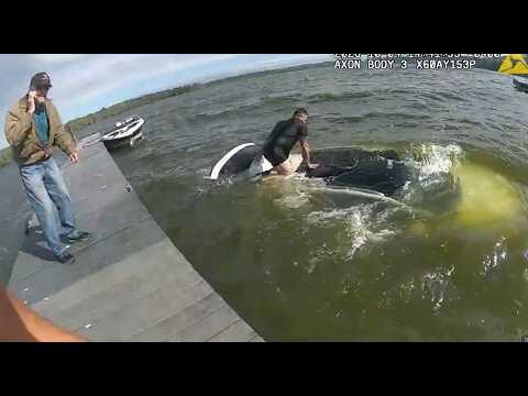 WATCH: Trooper Saves Man From Sinking Car At Marina In Western NY ...