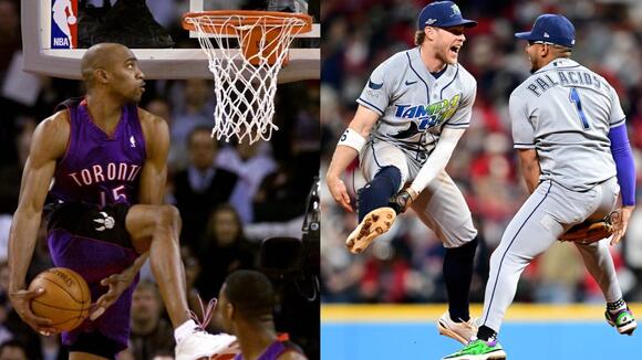 How did this high-flying victory celebration come to be? ‘We both wish we could dunk’