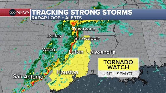 Powerful storm system across South may bring tornadoes, large hail ...