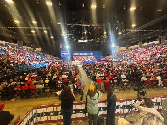 President Trump visits Kansas to support Sen. Roger Marshall