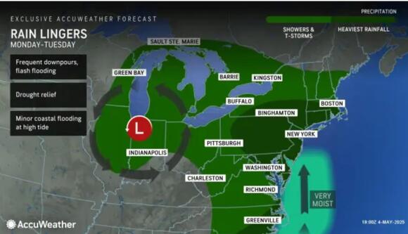 Stalling System Could Produce More Than Half-Foot Of Rainfall To These ...