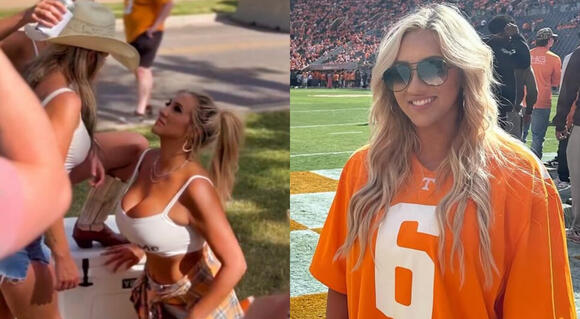 Tennessee Vols Fan Who Broke the Internet with Tailgate Video Goes Viral Again – Blasts American Airlines for Forcing Her to Button Up Her Low-Cut Top [PHOTO] - NewsBreak