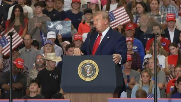 President Trump continues campaign trail as traditionally red states face trouble