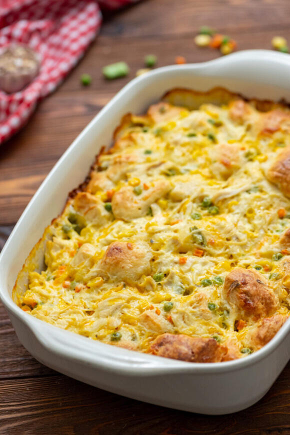 Quick and Easy Chicken Pot Pie Casserole