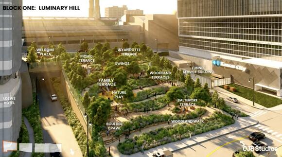 Park over I-670 in downtown Kansas City will close highway for nearly ...