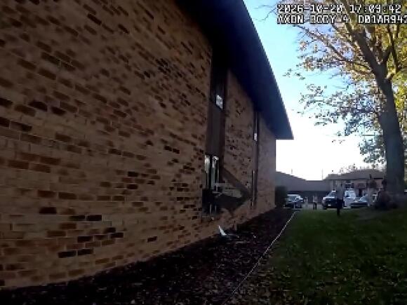 Body camera video captures deer crashing through window - NewsBreak