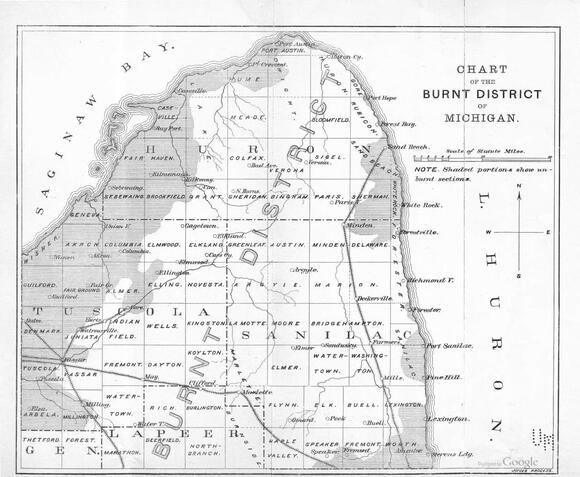 New Story Map Revisits the Great Thumb Fire of 1881 - NewsBreak