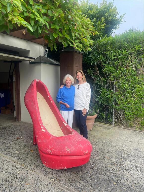 Head over Heels mysterious red stiletto that left locals puzzled