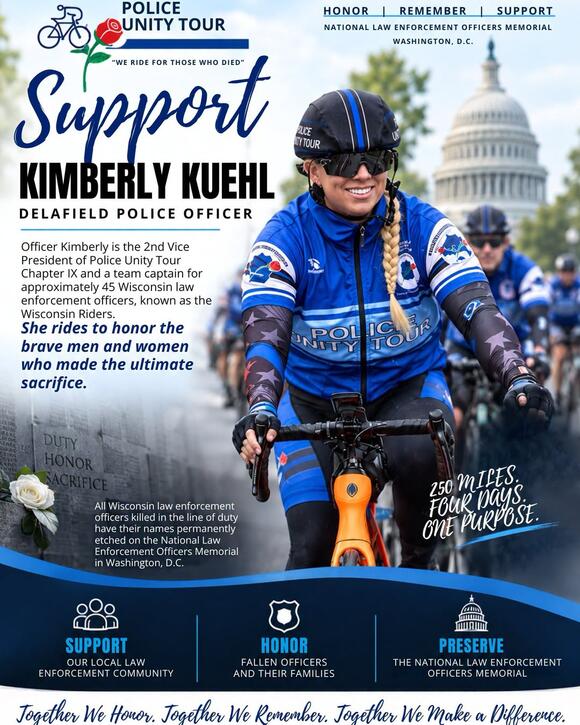 Support Officer Kuehl’s Police Unity Tour ride - NewsBreak