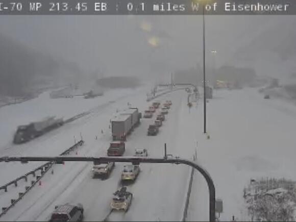 I-70 reopens at the Eisenhower Tunnel following slid-offs due to snow ...