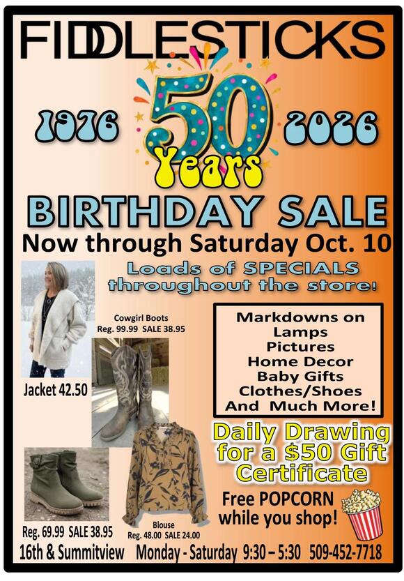 The Fiddlesticks Store in Yakima Turns the Big 5-0! - NewsBreak