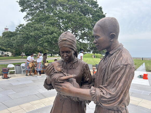 New sculpture at Fort Monroe honors Virginia's first African American ...