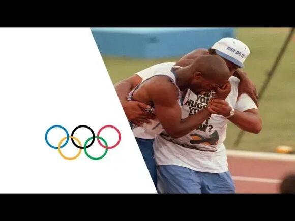 Inspirational People: Derek Redmond’s Father Helps Him Cross Finish ...