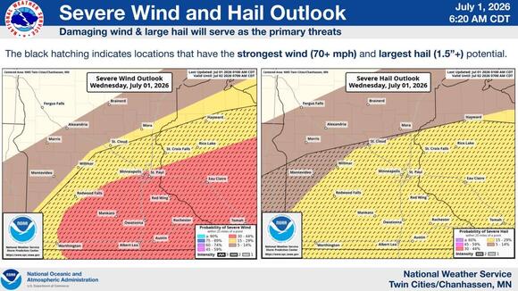 Severe storms: Damaging winds, hail, tornadoes and flash flooding all ...