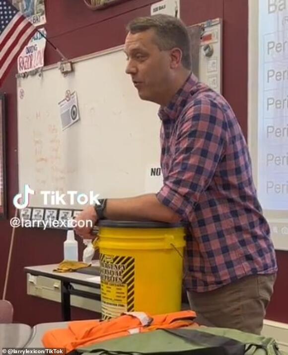 Teacher Larry Lexicon reveals harrowing reason behind 'poop bucket' in ...