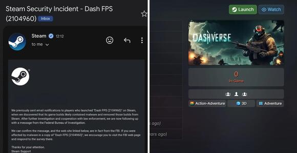 FBI Investigating Steam Games for Malware – Players Asked to Check ...