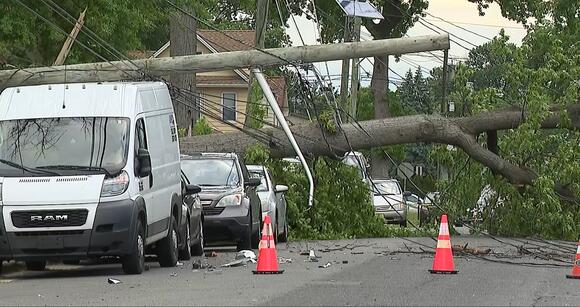 Power outages and heavy damage reported after strong storms sweep ...