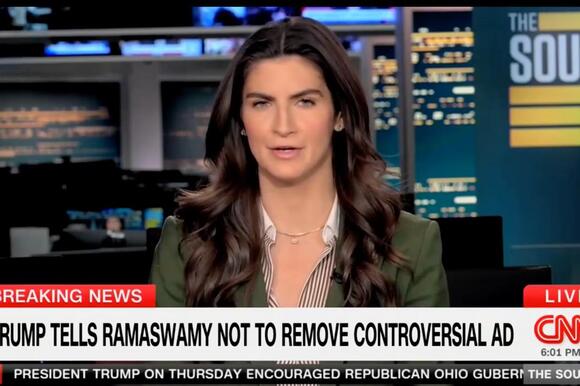 Kaitlan Collins tears into Trump's defense of Vivek Ramaswamy attack ad