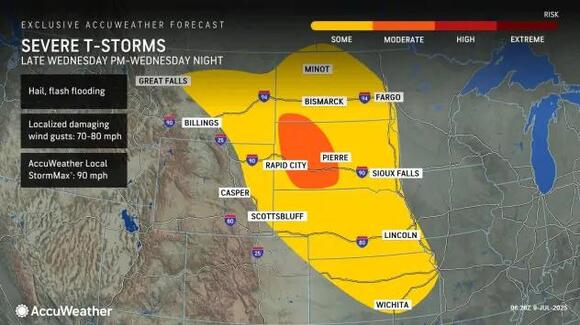 Severe storms to bring downpours, powerful winds and damaging hail to ...