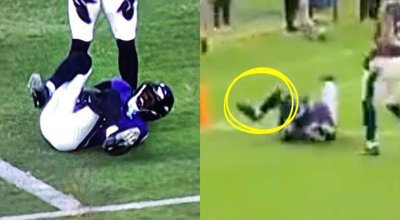 VIDEO: Ravens Rookie Carted Off Field After Suffering Horrific Injury That Saw His Leg Snap Sideways vs. Colts - NewsBreak