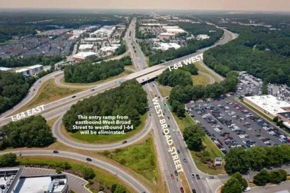 Funding for new I-64/North Gayton Road 'diverging diamond' sets in ...