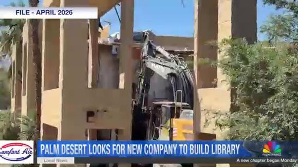 New Contractor Could Take Over Palm Desert's Library Project After Cost ...