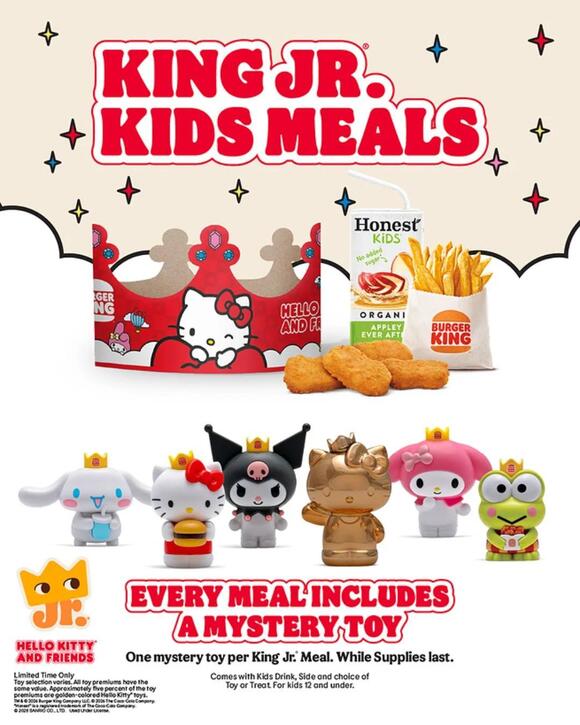 Burger King Unleashes Hello Kitty Mania With Six Limited-Edition Toys ...