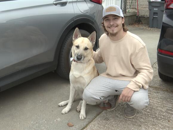 Man reunited with lost dog at pet adoption event