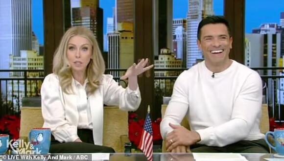 Kelly Ripa and Mark Consuelos have awkward on-air exchange after she accuses him of making her the 'villain' - NewsBreak