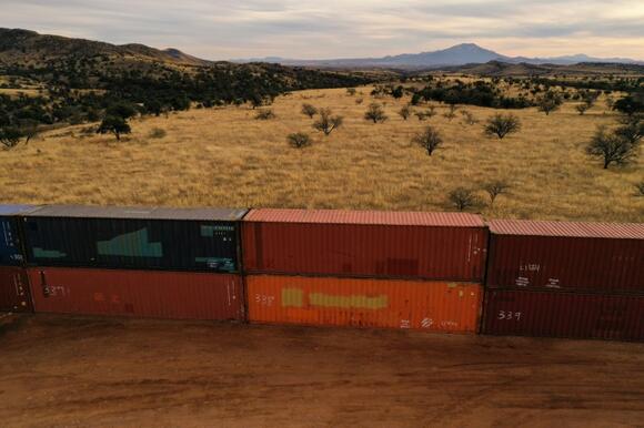 Arizona Dismantles Shipping Container Wall On US Mexico Border NewsBreak
