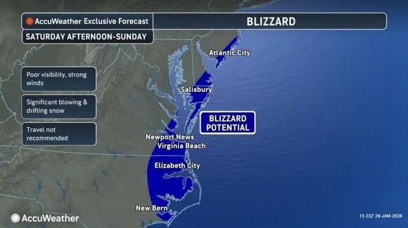 US East Coast bomb cyclone could bring heaviest snow in decades to ...