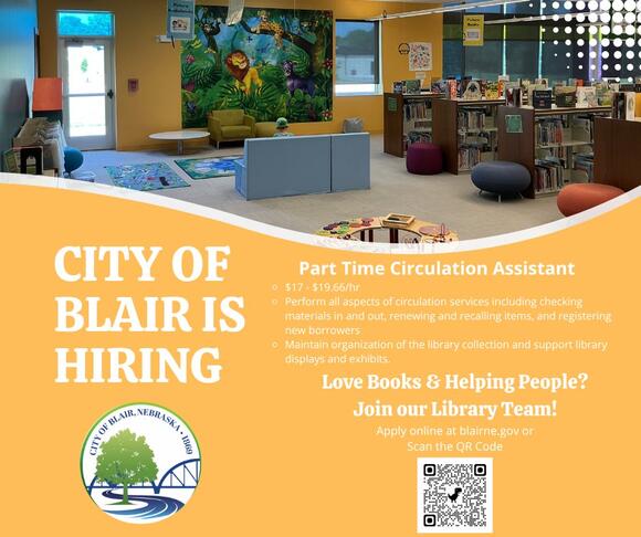 City of Blair hiring for three positions - NewsBreak