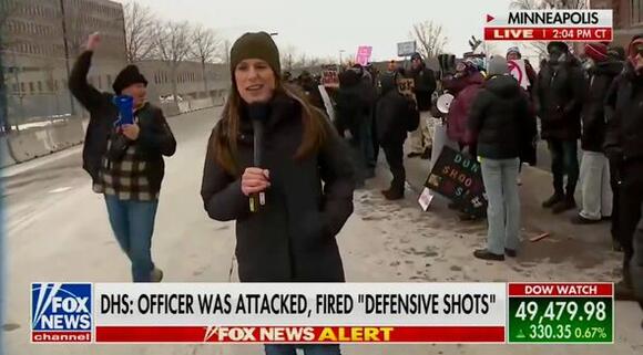 Sneering Fox News host forced to abandon report as she's drowned out by ...