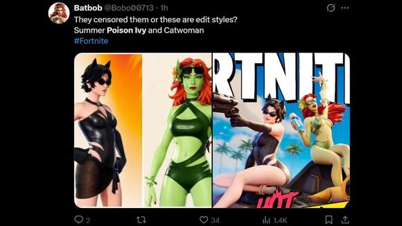 Fortnite Players Accuse Epic of “Censoring” Poison Ivy DC Summer Skin ...