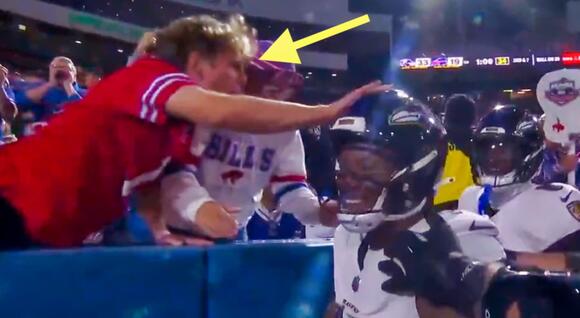 Buffalo Bills Fan Faces Harsh Penalty For Smacking Lamar Jackson In The Head During Shocking Incident On SNF - NewsBreak
