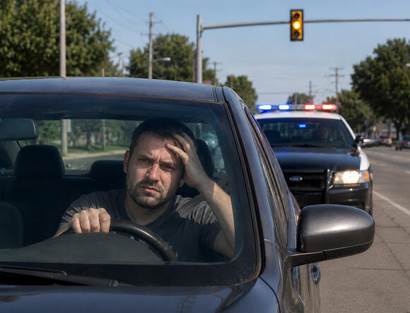 As I approached a yellow traffic light, I accelerated and got through ...