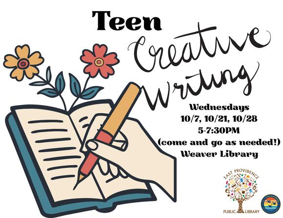 📅 Teen creative writing group Wednesdays at Weaver Library - NewsBreak