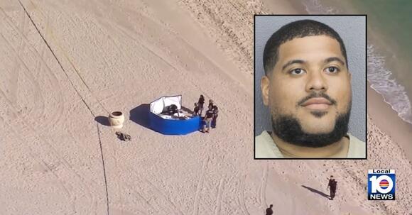 Woman whose body was found wrapped in a white blanket on popular beach ...