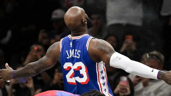 76ers star LeBron James calls out Knicks’ ‘championship whistle’ during season opener