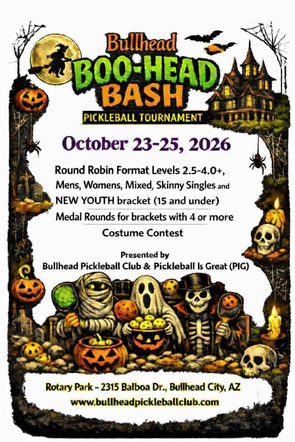Boo-Head Bash Pickleball Tournament Oct. 23–25 - NewsBreak
