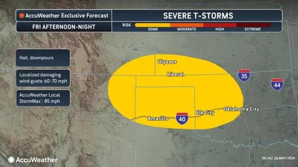 Severe storms with damaging winds to focus on central, eastern US ...