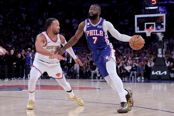 Jaylen Brown reacts to his Sixers debut after road win over Knicks